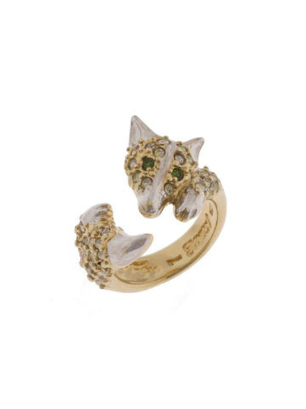 "Лисён" кольцо  в золотом покрытии из коллекции "Волшебный лес" от Jenavi