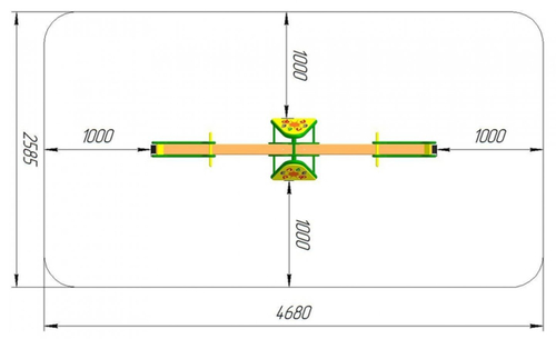 Качалка-балансир Бегемотик КБ-30