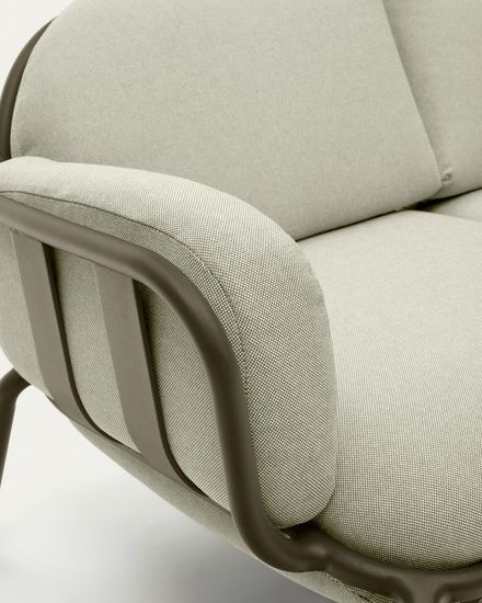 Joncols уличный алюминиевый 2-местный диван зеленого цвета 165 см Испания 