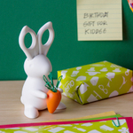 Ножницы+магнит со скрепками bunny, белый