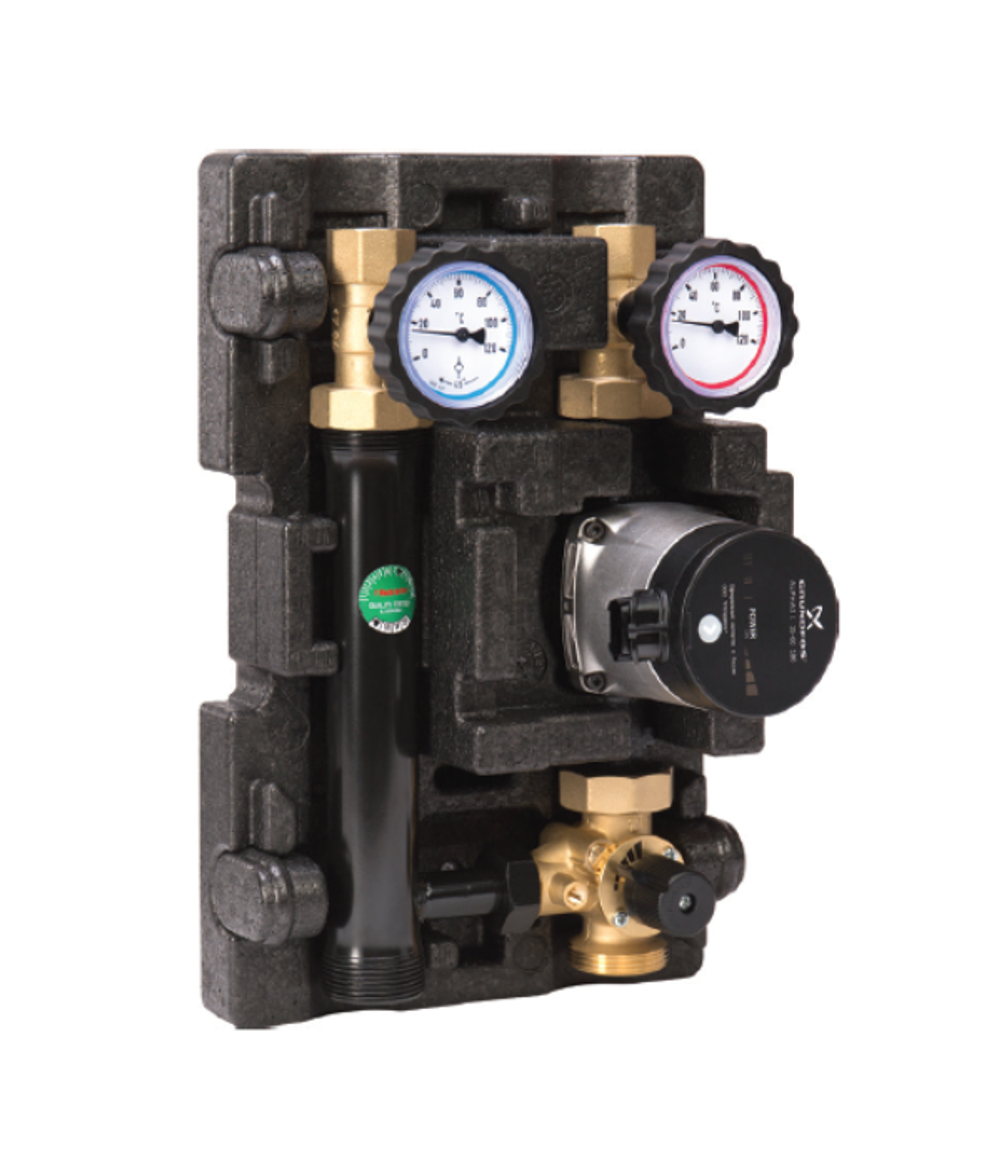 ECO 2 MK DN25 (1′′)  Huch EnTEC (Хух ЭнТЕК) с насосом Grundfos UPM3 HYBRID 25-70 (арт.101.35.025.04 GF *)