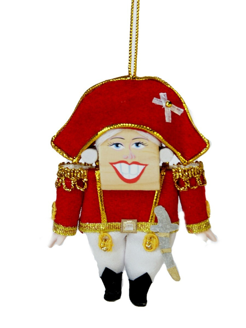 Кукла-подвеска Потешного промысла Щелкунчик с деревянной головой