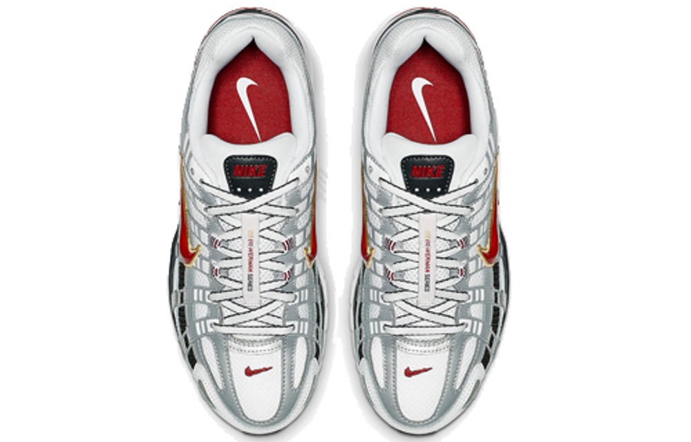 Кроссовки Nike P-6000 White Gold Red (Женская размерная сетка)