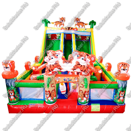 Коммерческий батут "Тигриная страна 2" 12*6*6 м