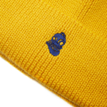 Beanie Hat Embroidered Logo Yellow