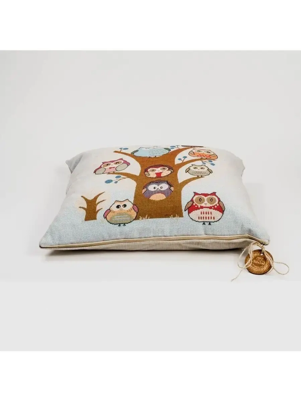 Подушка с наполнителем из кедровой стружки "Совы на дереве"