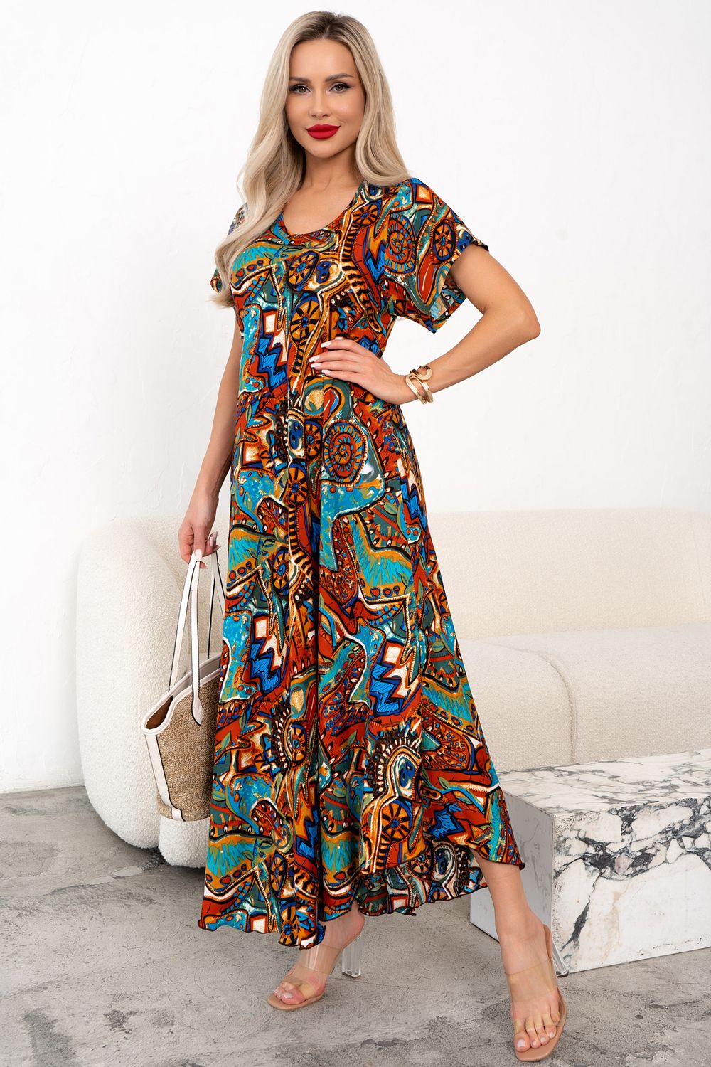 Платье Рада (коричневый) Р11-1166/7 Nikol