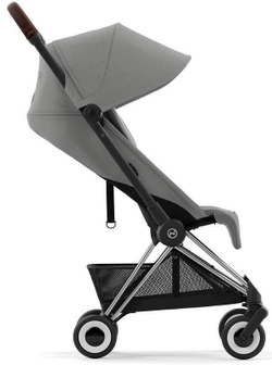 Коляска Cybex Coya Chrome Frame Cloud G i-Size Magic Black 2 в 1 Mirage Grey с дождевиком