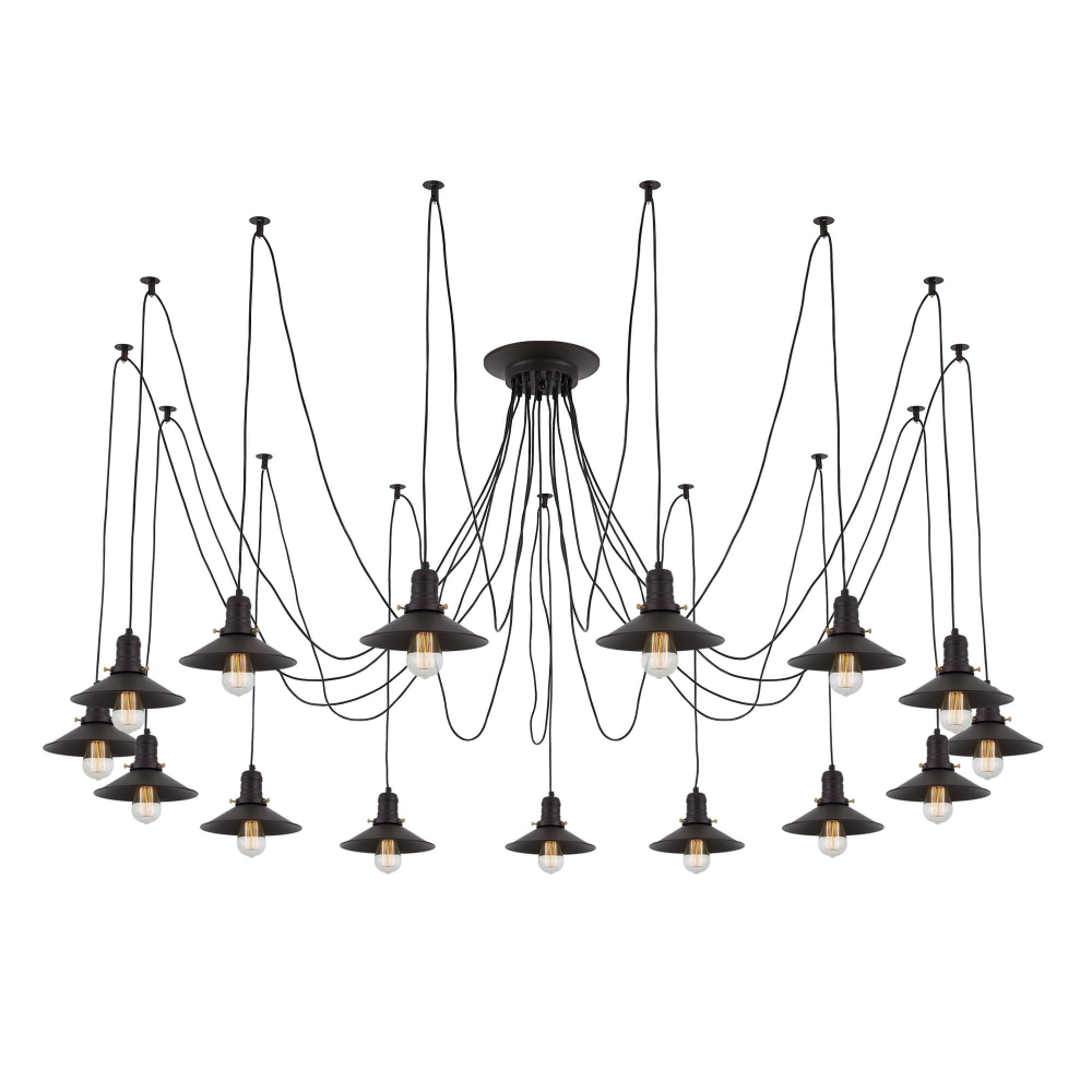 Citilux Эдисон CL451152 Люстра паук Венге