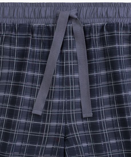 Пижама мужская с коротким рукавом и шортами Atlantic NMP-380, хлопок, деним + темно-синий