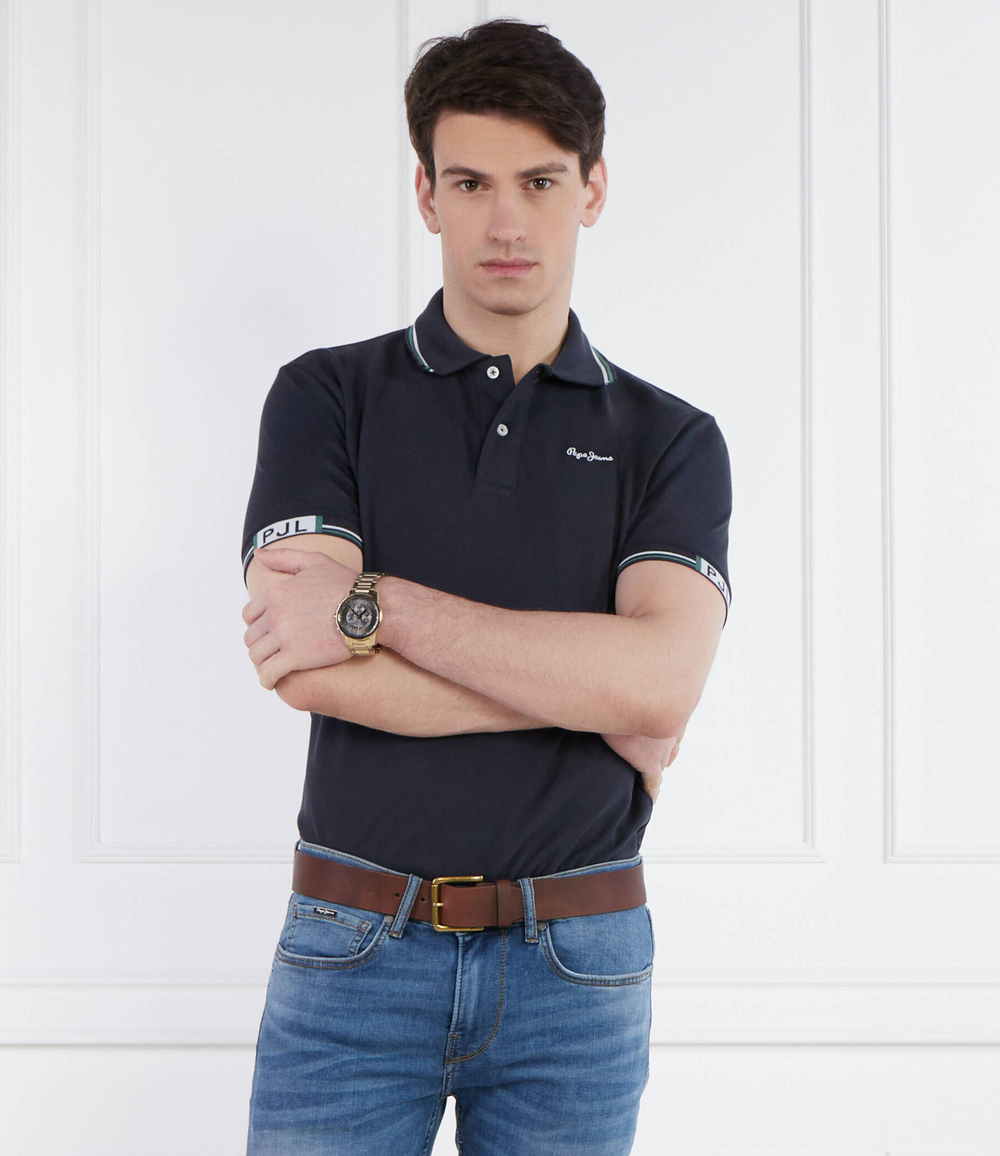 Поло HARLEY Pepe Jeans London - темно-синий(PM542156)