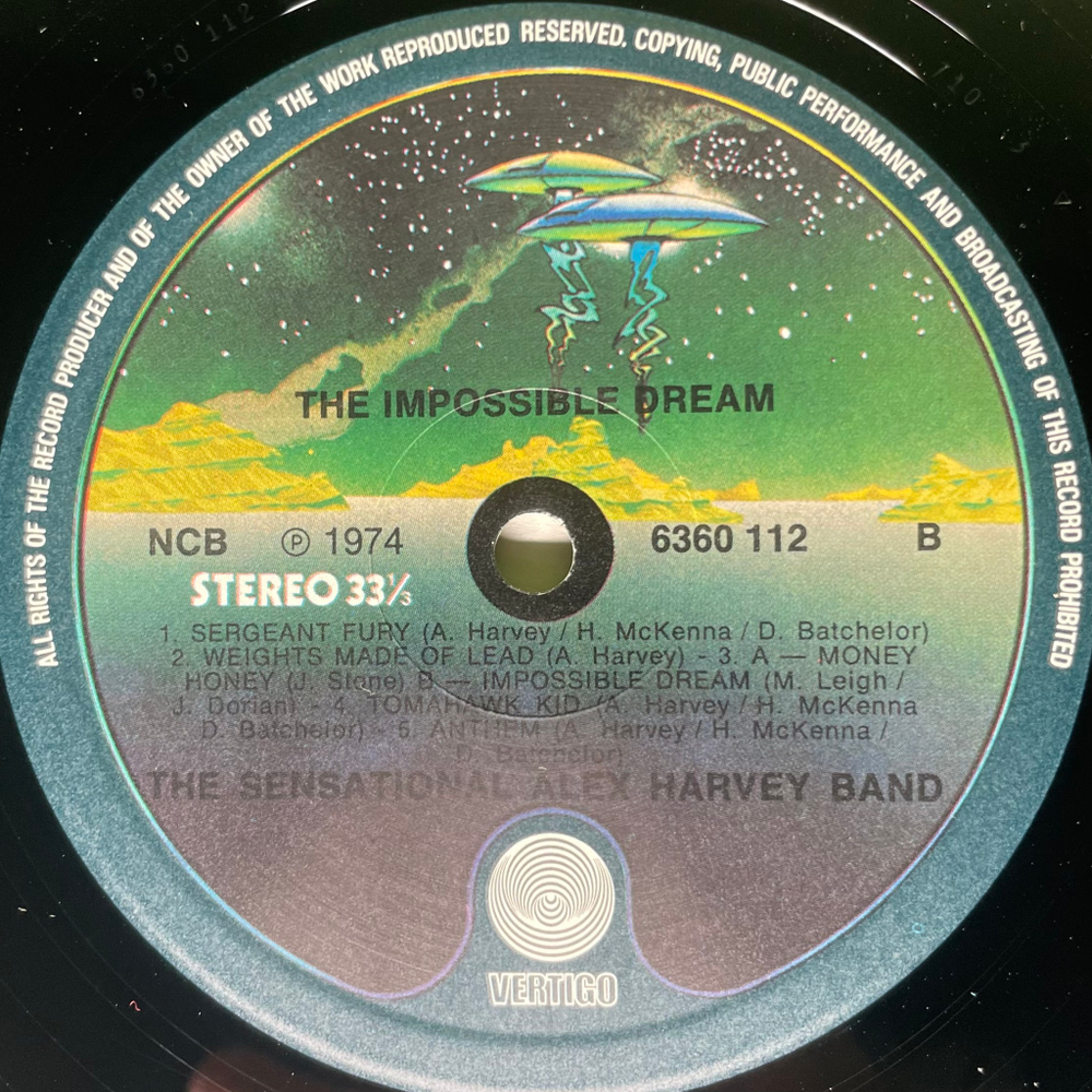 The Sensational Alex Harvey Band ‎– The Impossible Dream (Скандинавия 1974г.)