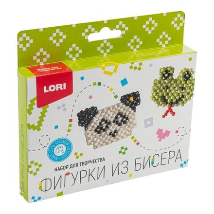 Фигурки из бисера "Панда, лягушонок"
