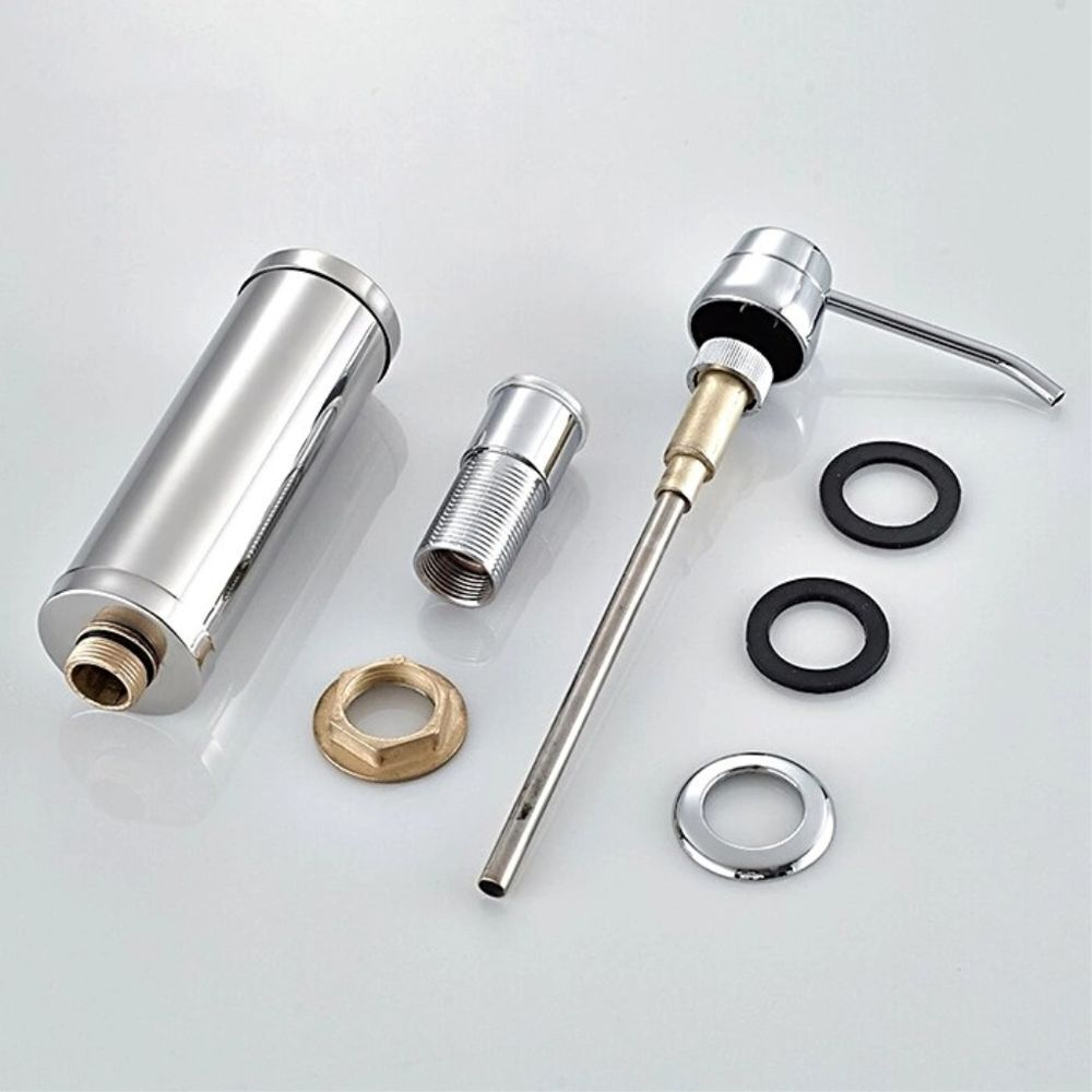 Дозатор для жидкого мыла, Frap, встраиваем, 300 мл, хром, F40513