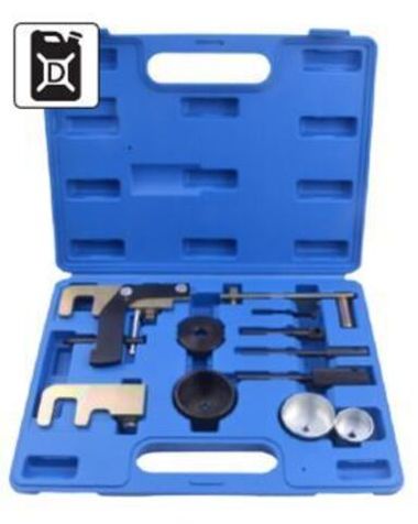 Набор фиксаторов для обслуживания двигателей Renault, Nissan, Opel (1.5, 1.9, 2.2, 2.5DCI) 12пр., в кейсе RockForce##Rock FORCE RF-911G5