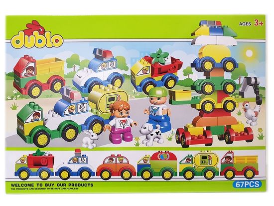 Конструктор LX Dublo "Мир транспорта" A811 (Дупло) 67 деталей