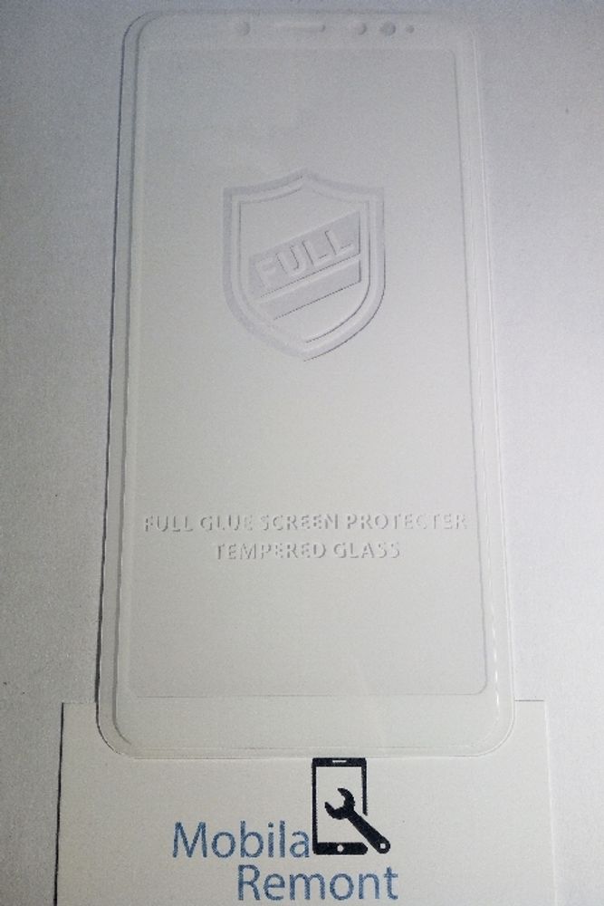 Защитное стекло &quot;Полное покрытие&quot; для Xiaomi Redmi Note 5/5 Pro Белое