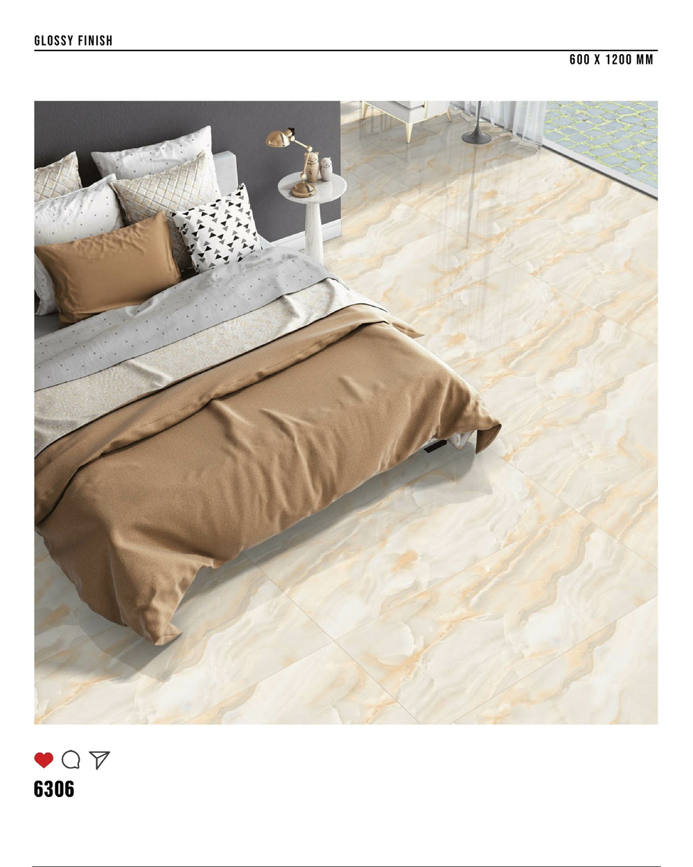 Керамогранит glossy №4 , 60х120, 6306