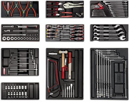 495 A2 Набор инструмента для обслуживания автомобилей 120 предметов - 5 ящиков, USAG (Италия)