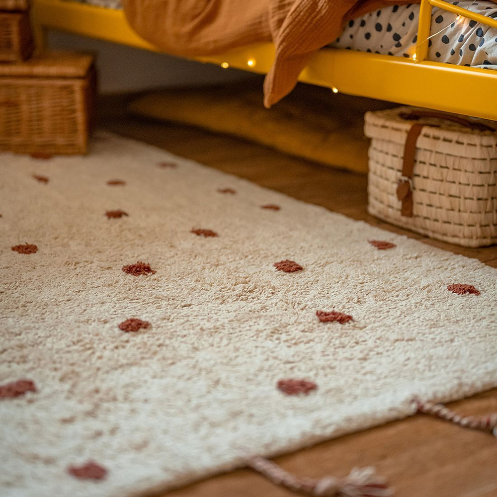 Стираемый коврик Nattiot Nümi Ambre (100 x 150 см), хлопок, бежевый