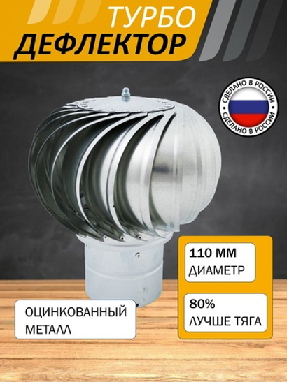 Турбодефлектор ТД-110 Оцинкованный металл