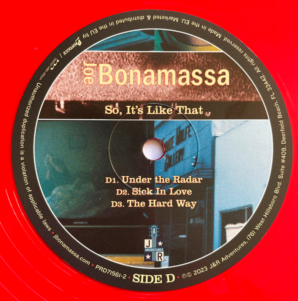 Joe Bonamassa / So It's Like That (Coloured Vinyl)(2LP)