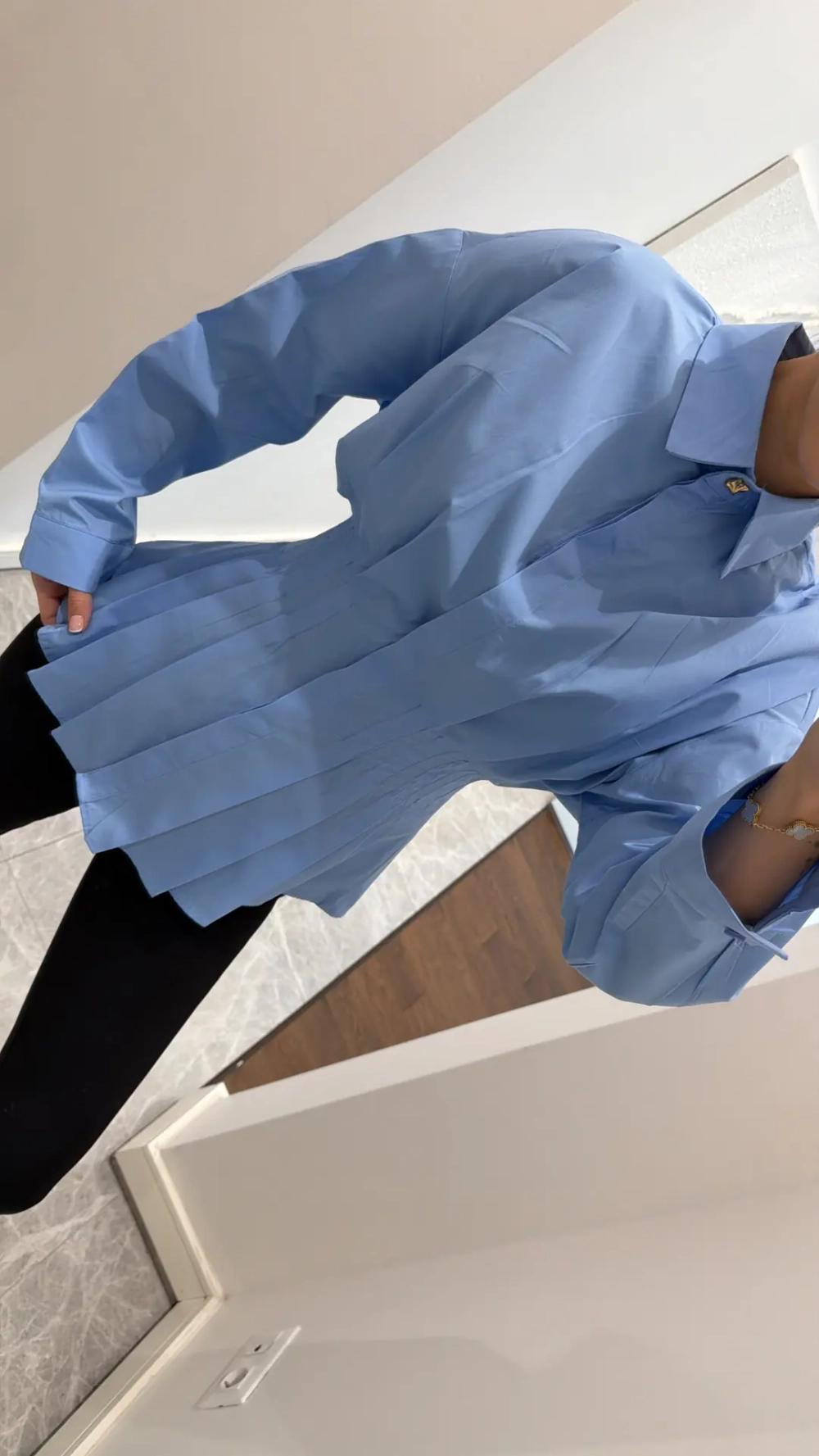 Рубашка из хлопка приталенная