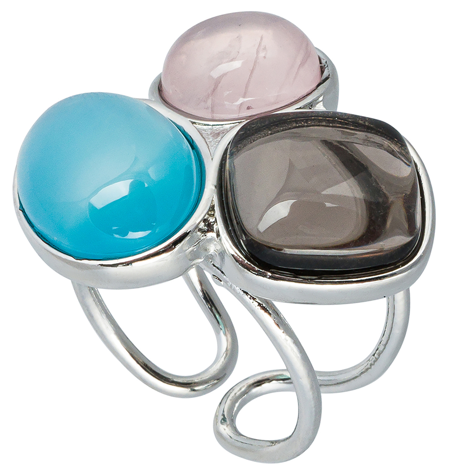 Кольцо Possebon Azul, Q.Rose, Obs Fume K0178.20.7.11 S