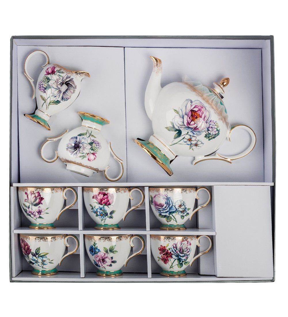 Pavone JK- 20 Чайный сервиз на 6 перс.«Цветок Неаполя»