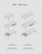 Стол пластиковый раздвижной Nardi Rio 140 Extensibile, белый