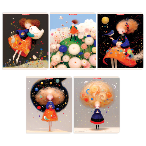 Тетрадь 48 л клетка АКАДЕМИЯ ХОЛДИНГ Мечтательница (15038/5-EAC)