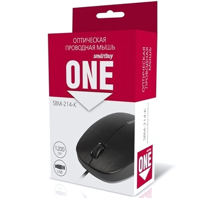 Мышь проводная Smartbuy SBM-214-K Black