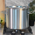 Кастрюля 10л, нерж.сталь, d=25см, h=21см, тройное дно, индукция, мерная шкала, "PROFESSIONAL" Luxaro