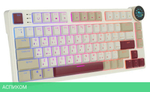 Клавиатура Royal Kludge RK N80 Red switch/Rosy Clouds