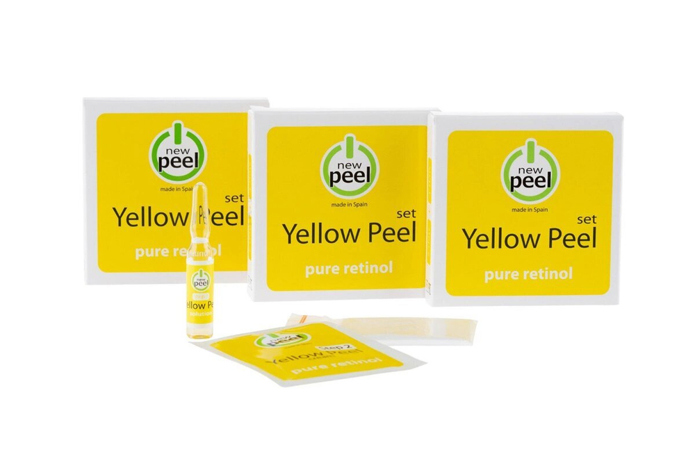 Набор для процедуры желтого пилинга Yellow peel Kit New Peel на  1процедуру- ретиноловый пилинг.