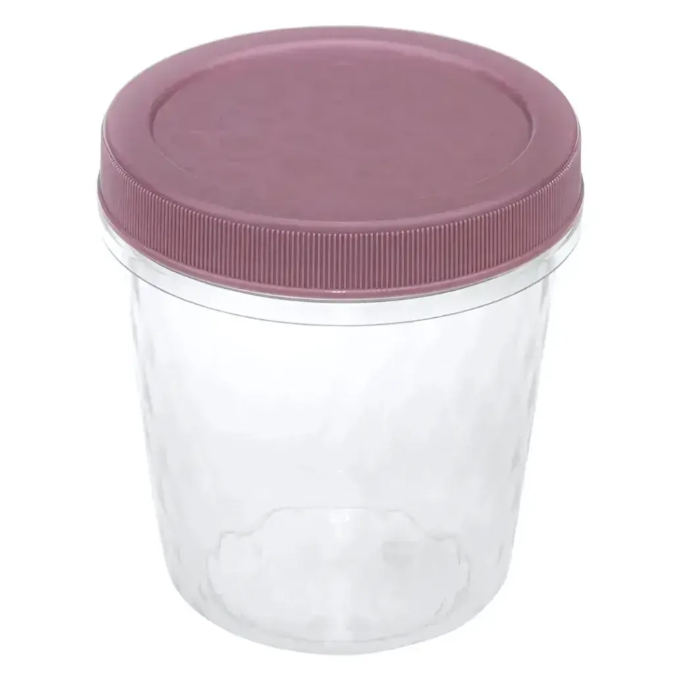 Банка для продуктов Ролл 0,5л Микс (разноцветный) 95x95x105 мм