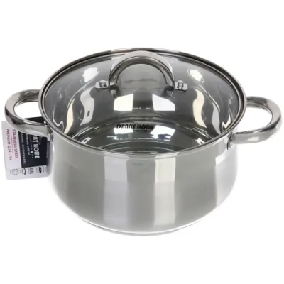 Кастрюля из нержавеющей стали BARBARA 4,5л, индукция, DH08-22