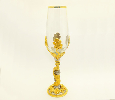 Бокал "Жар-птица" в золоте. Златоуст