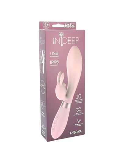 Перезаряжаемый вибратор Indeep PRO Theona Pink 7707-02indeep