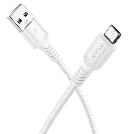 Кабель USB - Micro BOROFONE BX116 (белый) 1м