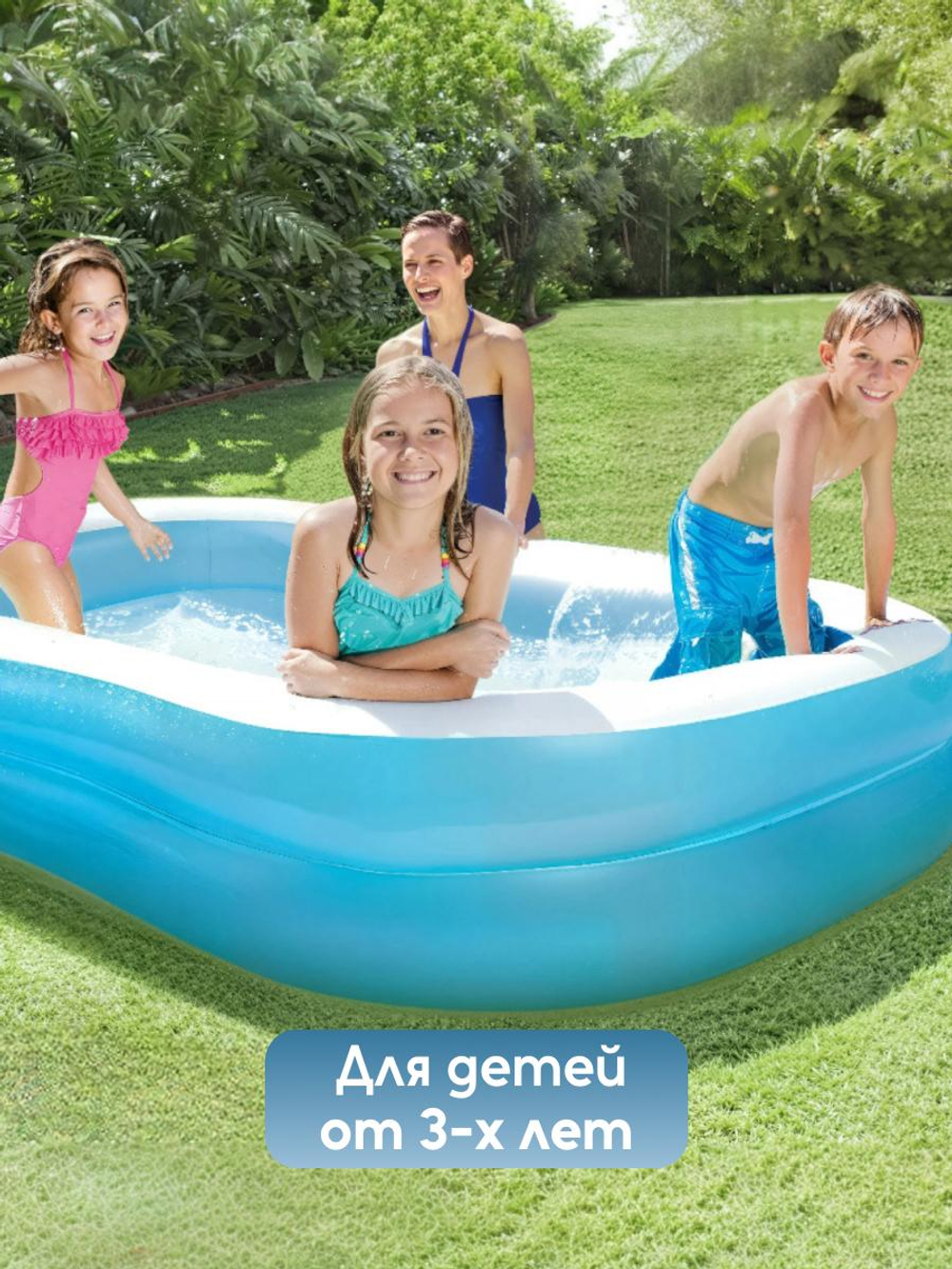 Бассейн надувной SWIM CENTER FAMILY POOL 203*152*48см (Intex)