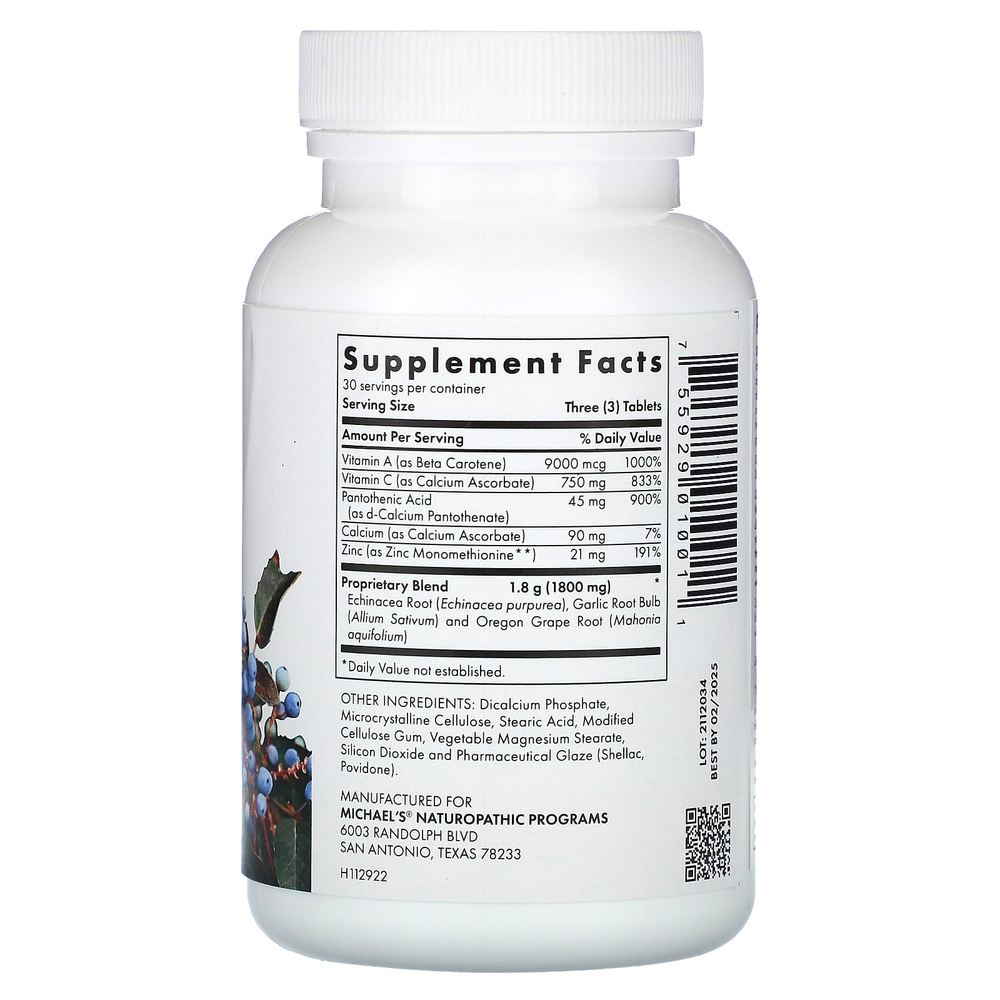 Michael's Health, Quick Immune Response, 90 вегетарианских таблеток