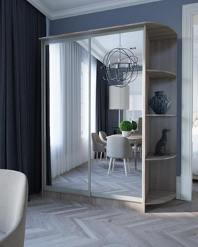 Шкаф - купе РАУМ 1400мм с 2-мя зеркалами