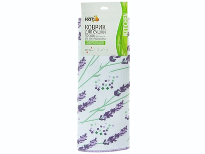 Коврик для сушки посуды 50*35см из микрофибры MDM-Promo-LAV