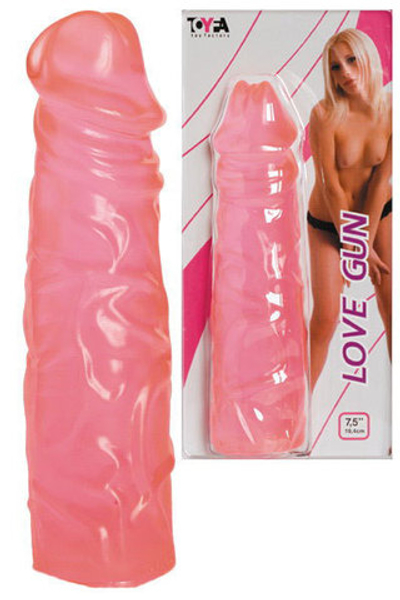 Розовый фаллоимитатор Love Gun