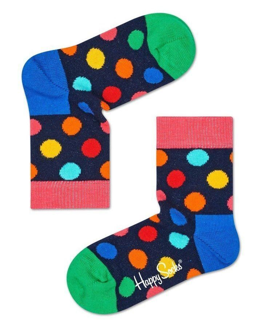 Детские носки Kids Big Dot Sock в горох (Размер: 2-3Y) (Цвет: темно-синий)