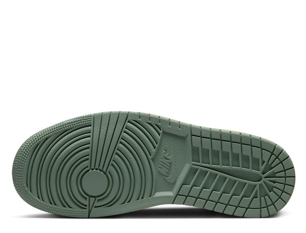 Баскетбольные женские кроссовки Air Jordan 1 High MM Yellow-Green shoes