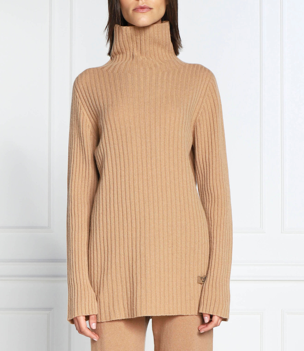 Хлопковый гольф TWINSET - светло-коричневый(222TP3340)