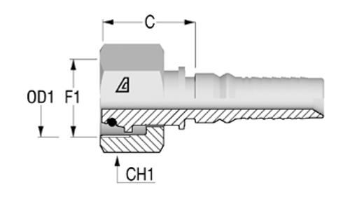 Фитинг DN 38 DKO-S (Г) 52x2 38 Interlock