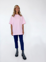 Футболка удлинённая розовая